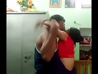 Desi couple standing fuck